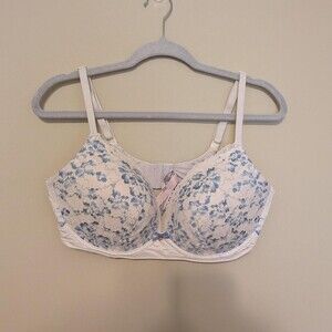 Victoria's Secret Women's White and Blue Bra